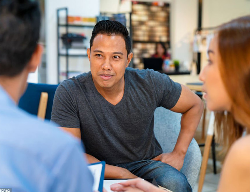 Client working toward their goals